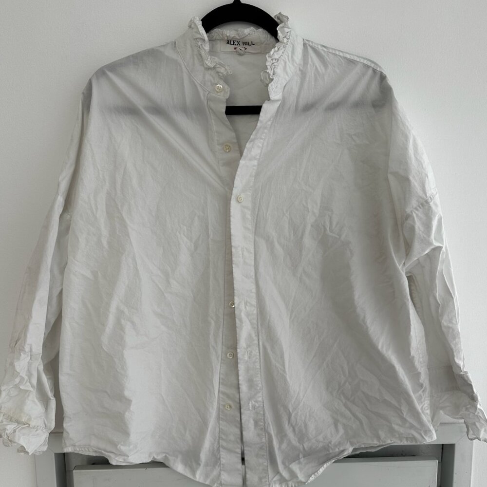 Alex Mill Frillie White Button Down